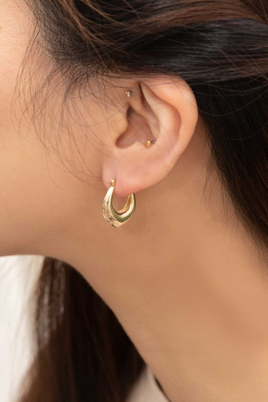 Vault Huggie Hoop Earrings