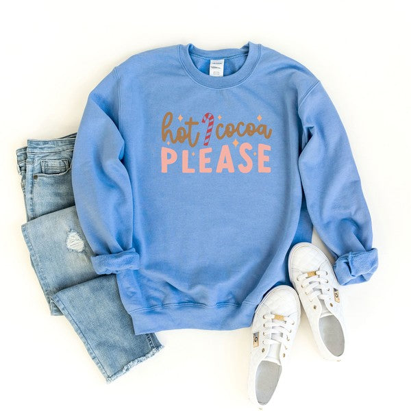 Hot Cocoa Please Graphic Sweatshirt