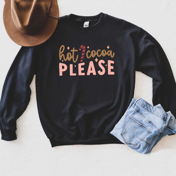 Hot Cocoa Please Graphic Sweatshirt