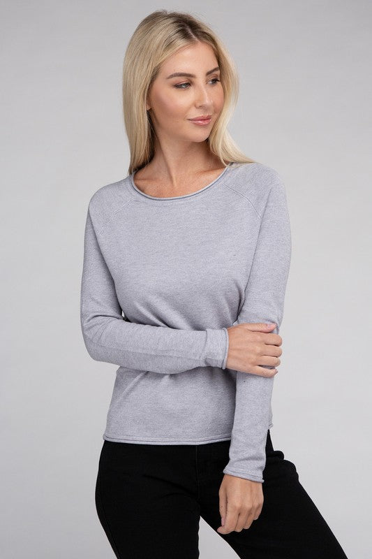 Viscose Round Neck Basic Sweater