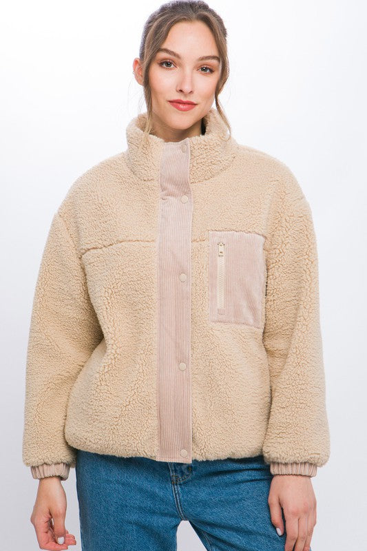 Sherpa Puffer Jacket