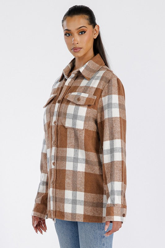 Boyfriend Oversized Soft Flannel Shacket