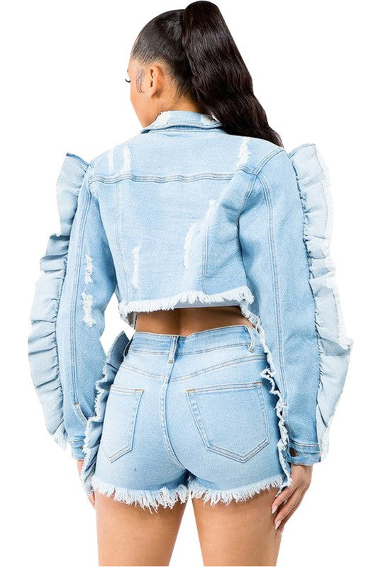 SEXY FASHION DENIM JACKET