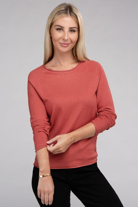 Viscose Round Neck Basic Sweater